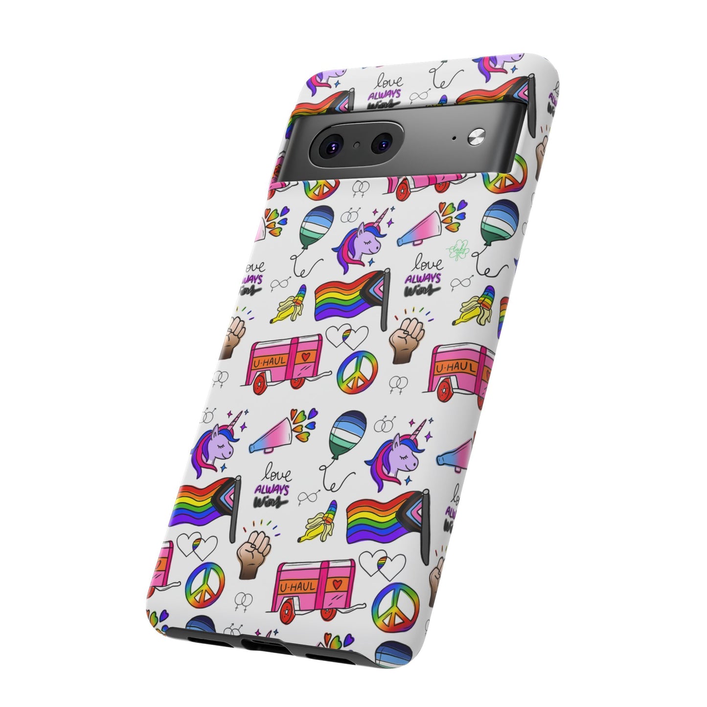 "identity mix" lgbtqia+ collage android tough phone case