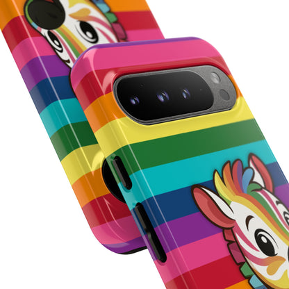 "Zee the O.G." – Original Rainbow Pride Zebra Android Tough Phone Case