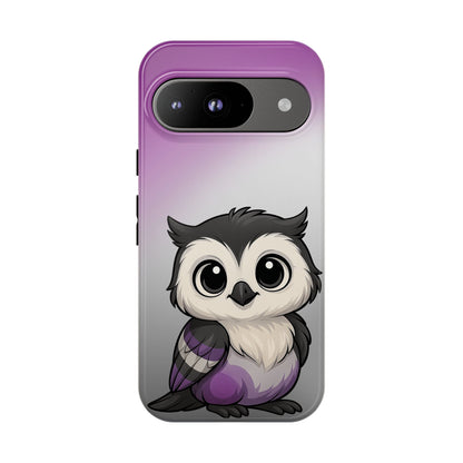 "Ace-Wise" – Asexual Pride Owl Android Tough Phone Case