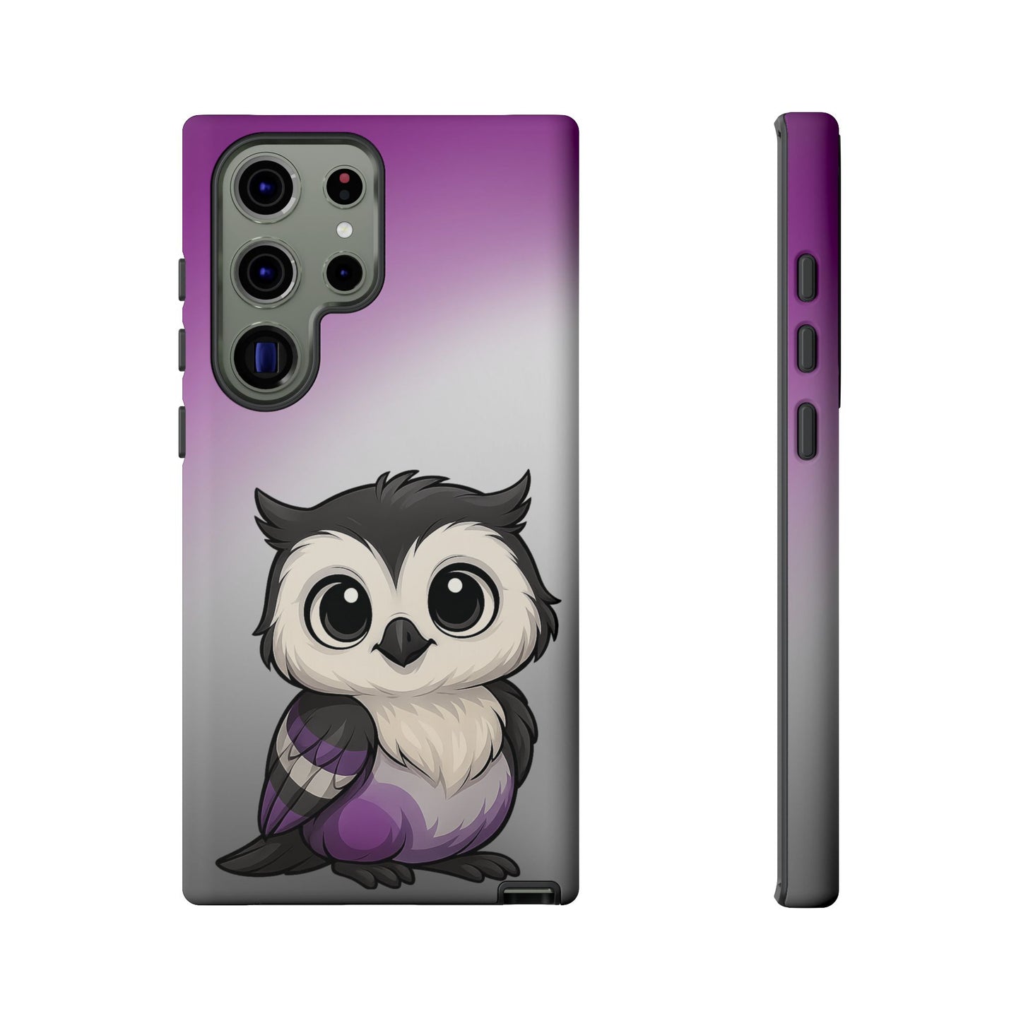 "ace-wise" – asexual pride owl android tough phone case