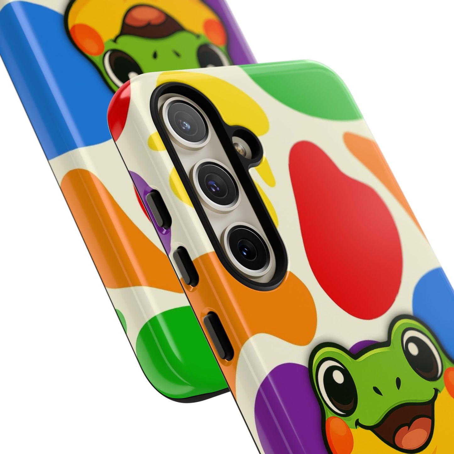 "rainbow ribbit" - lgbtqia+ pride frog android tough phone case