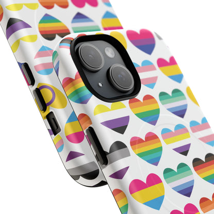 "Proud Hearts" LGBTQIA+ Love MagSafe® iPhone Case