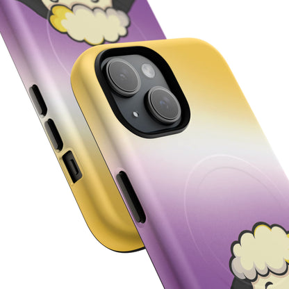 "NonbiBaaary" – Nonbinary Pride Sheep MagSafe® iPhone Tough Case