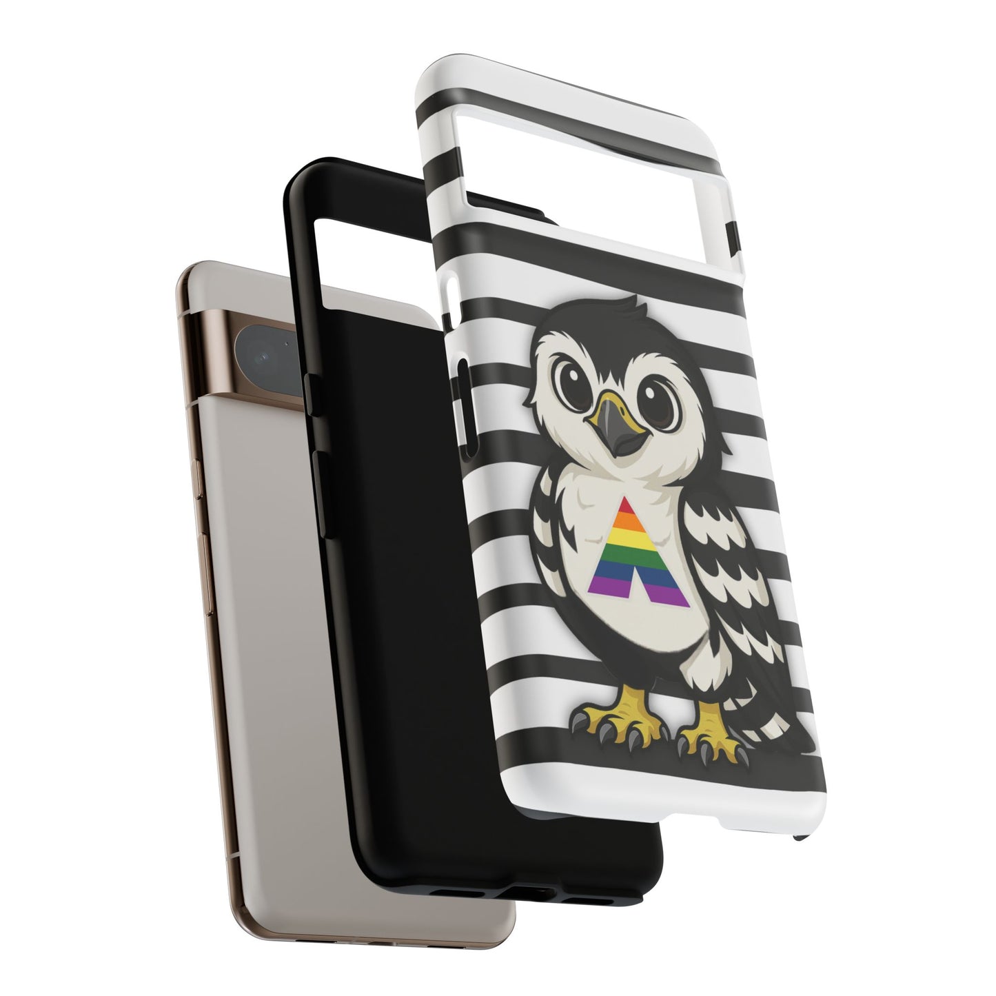 "fly with pride" – lgbtqia+ ally pride hawk android tough phone case