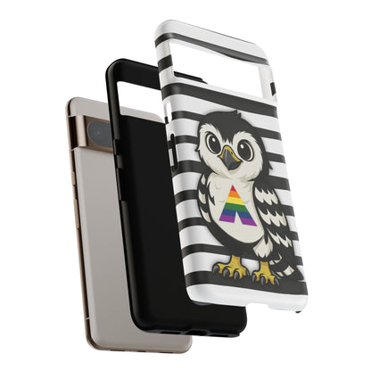 "Fly with Pride" – LGBTQIA+ Ally Pride Hawk Android Tough Phone Case
