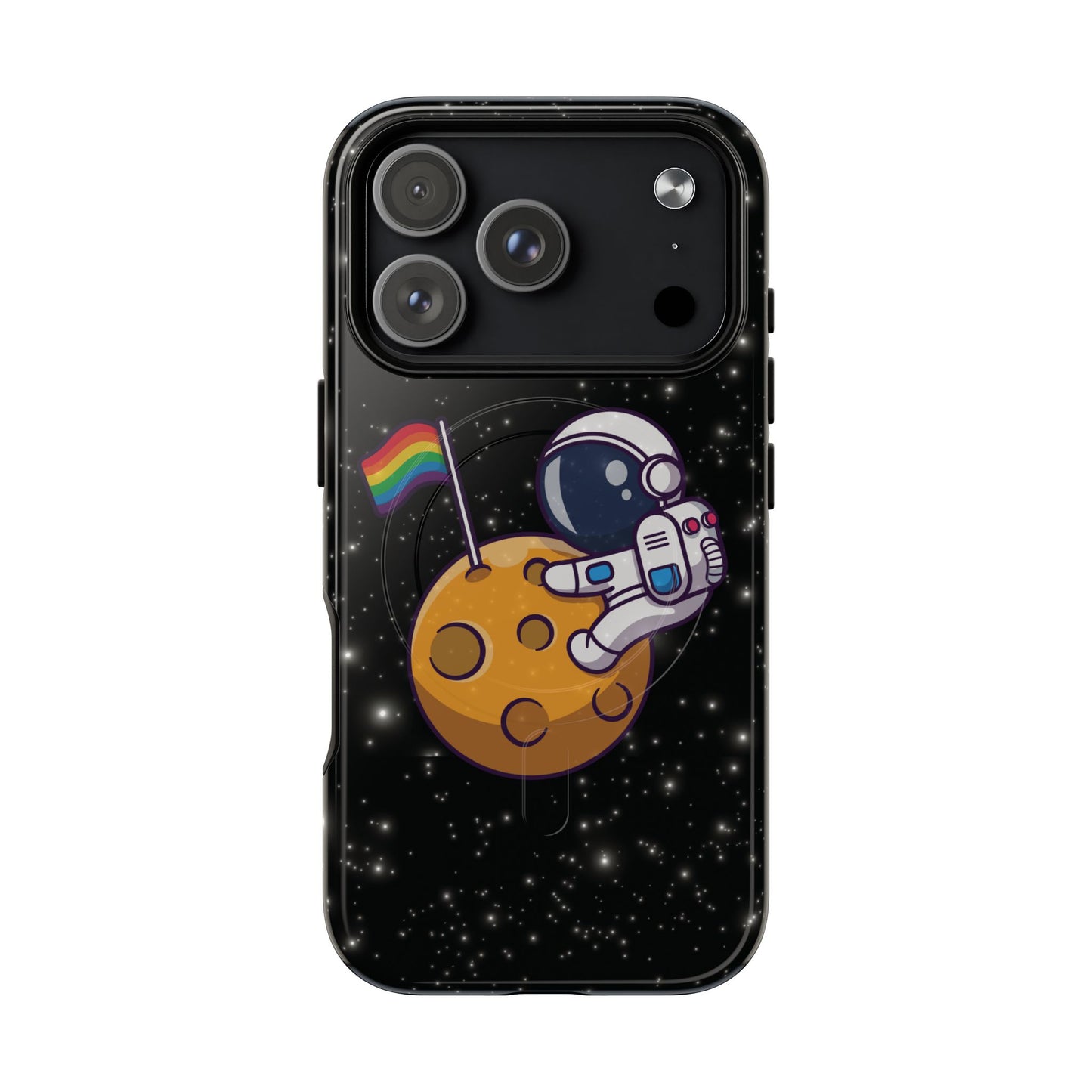 "cosmic queer" lgbtqia+ astronaut magsafe® iphone tough case