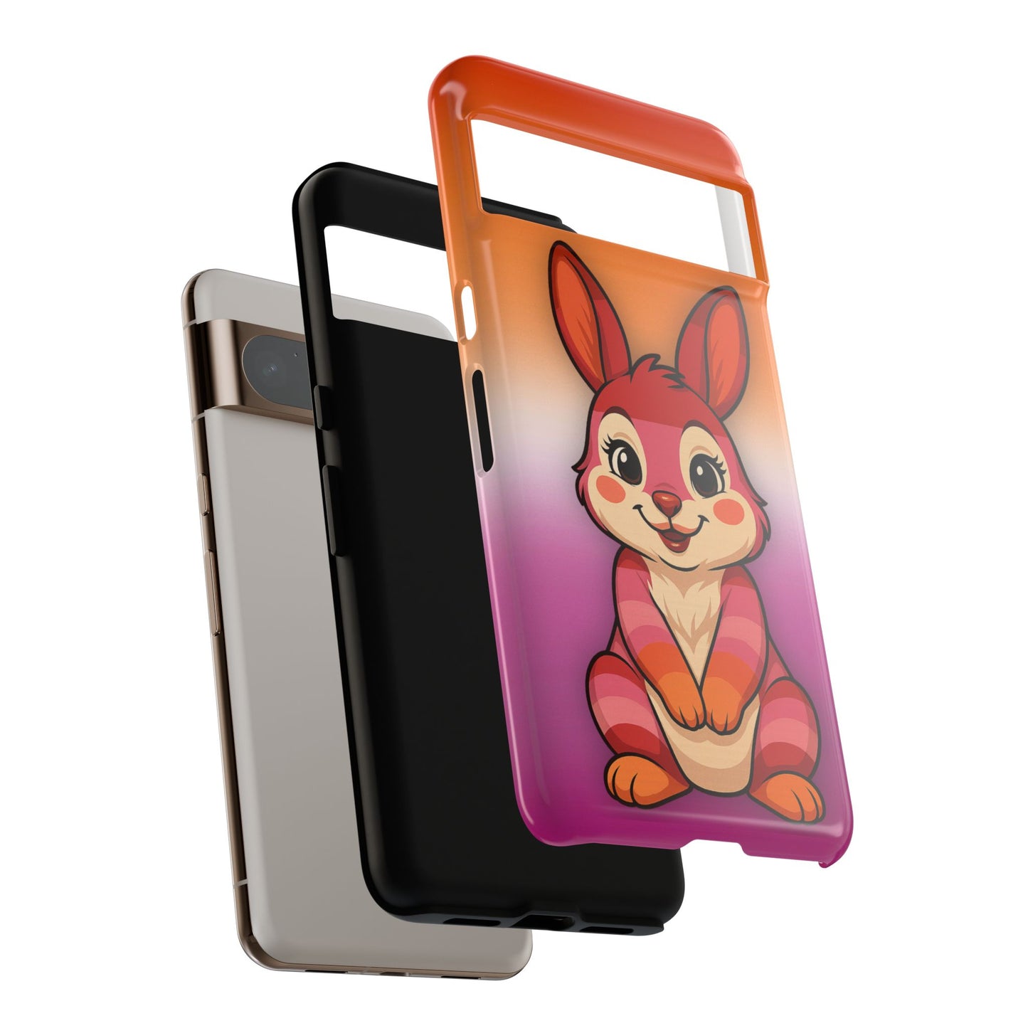 "hare to slay" – lesbian [femme] bunny android tough phone case