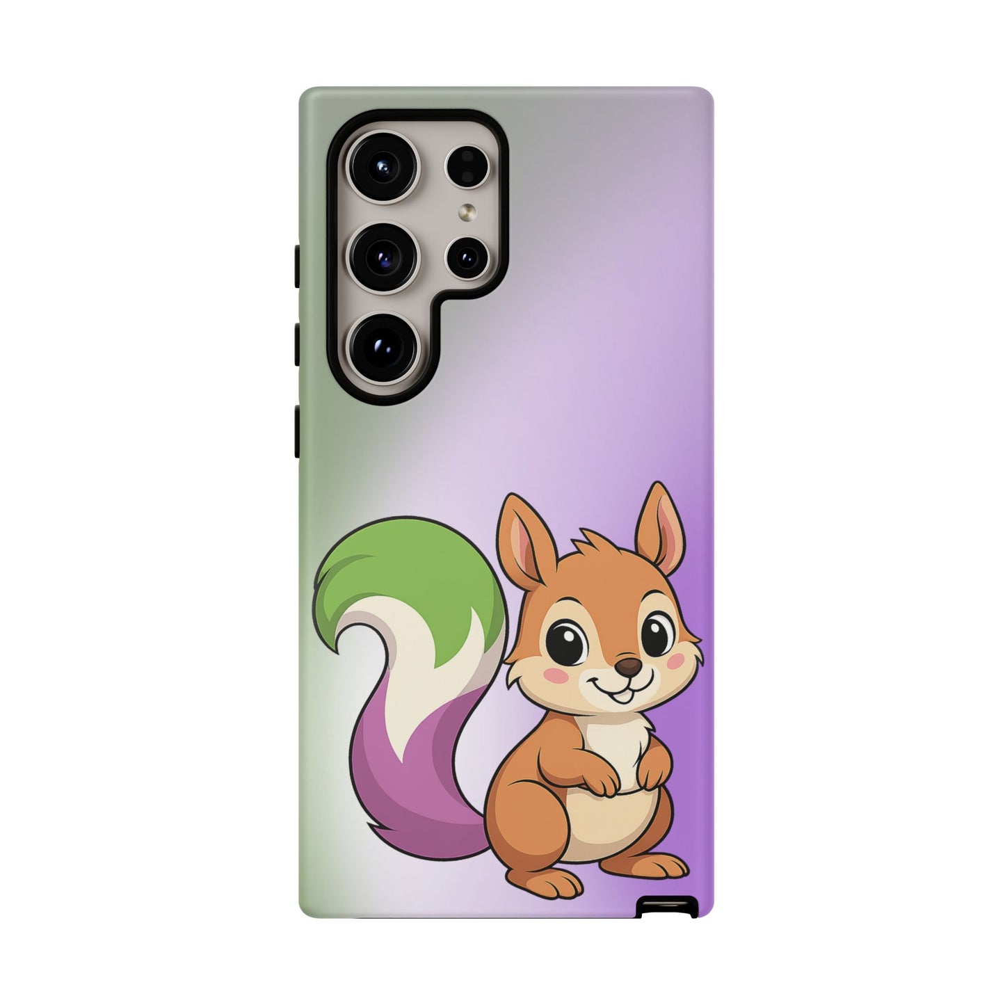 "queeriosity"– genderqueer squirrel pride android tough phone case