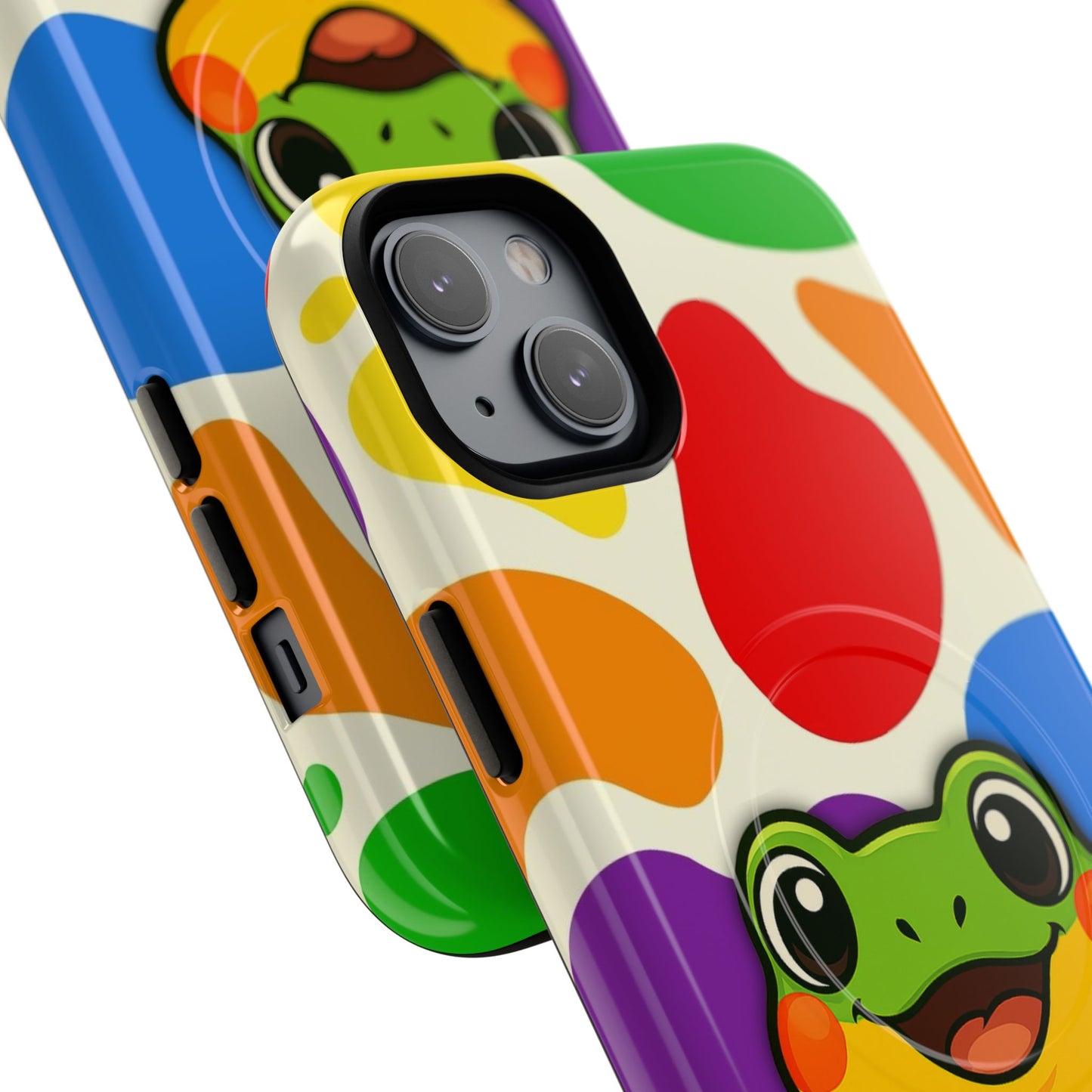 "rainbow ribbit" - lgbtqia+ pride frog magsafe® iphone tough case