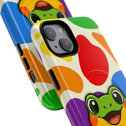 "Rainbow Ribbit" - LGBTQIA+ Pride Frog MagSafe® iPhone Tough Case