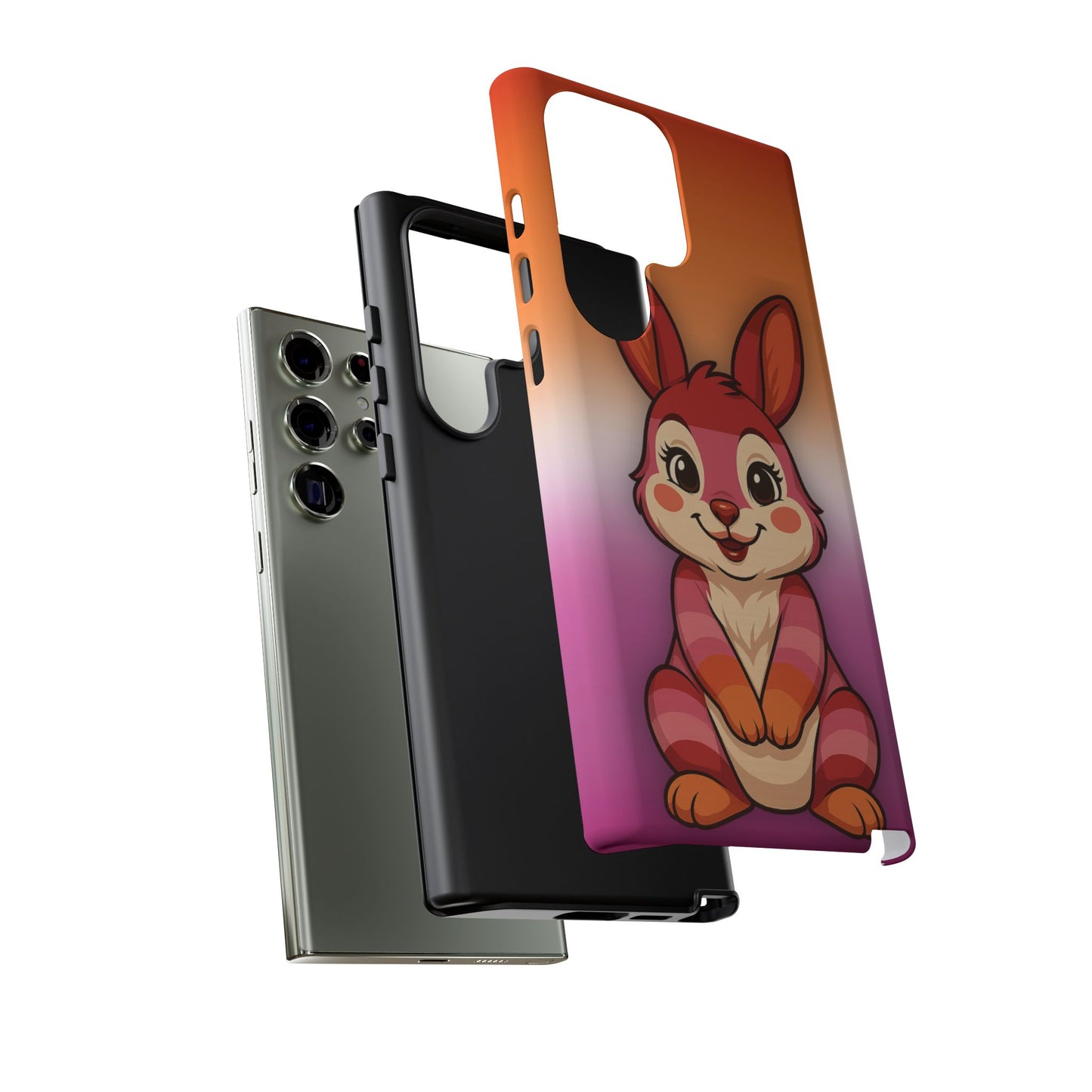 "hare to slay" – lesbian [femme] bunny android tough phone case