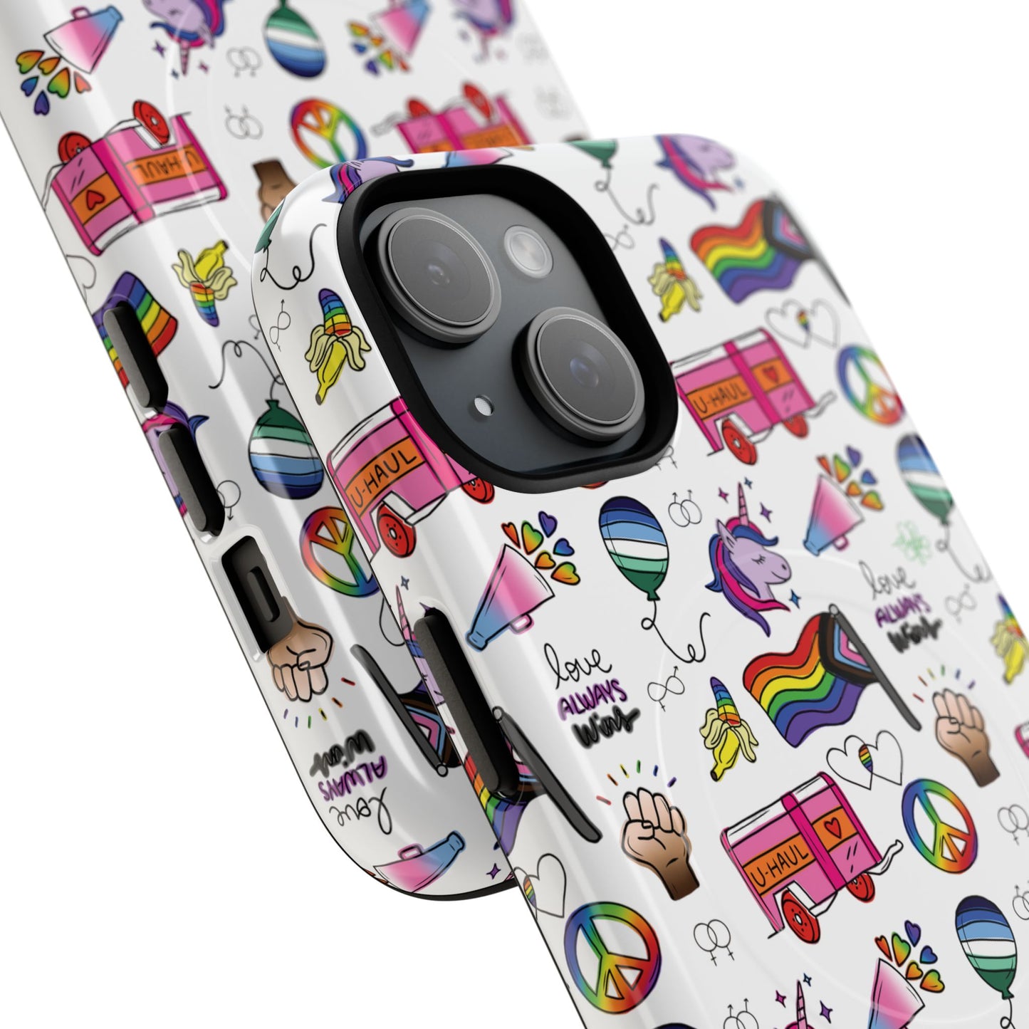 “identity mix” lgbtqia+ collage magsafe® tough iphone case