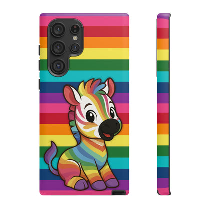 "Zee the O.G." – Original Rainbow Pride Zebra Android Tough Phone Case