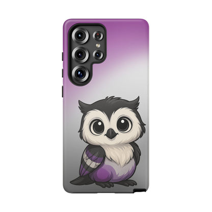 "Ace-Wise" – Asexual Pride Owl Android Tough Phone Case