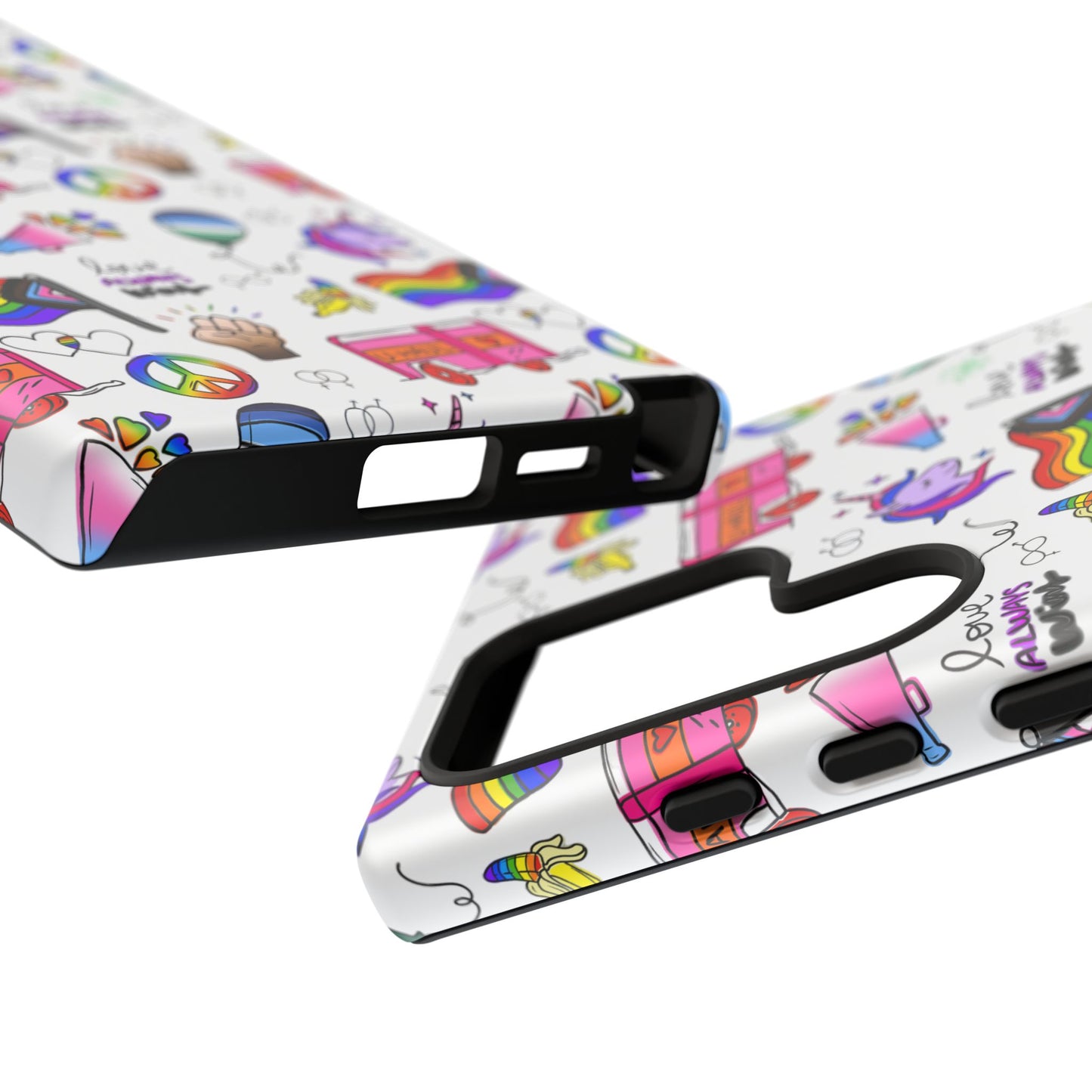 "identity mix" lgbtqia+ collage android tough phone case