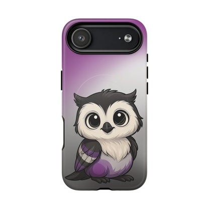 "Ace-Wise" – Asexual Pride Owl MagSafe® iPhone Tough Case