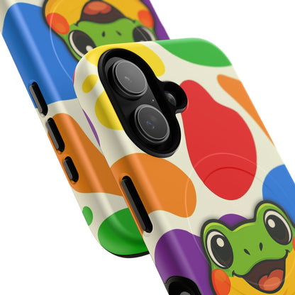 "Rainbow Ribbit" - LGBTQIA+ Pride Frog MagSafe® iPhone Tough Case