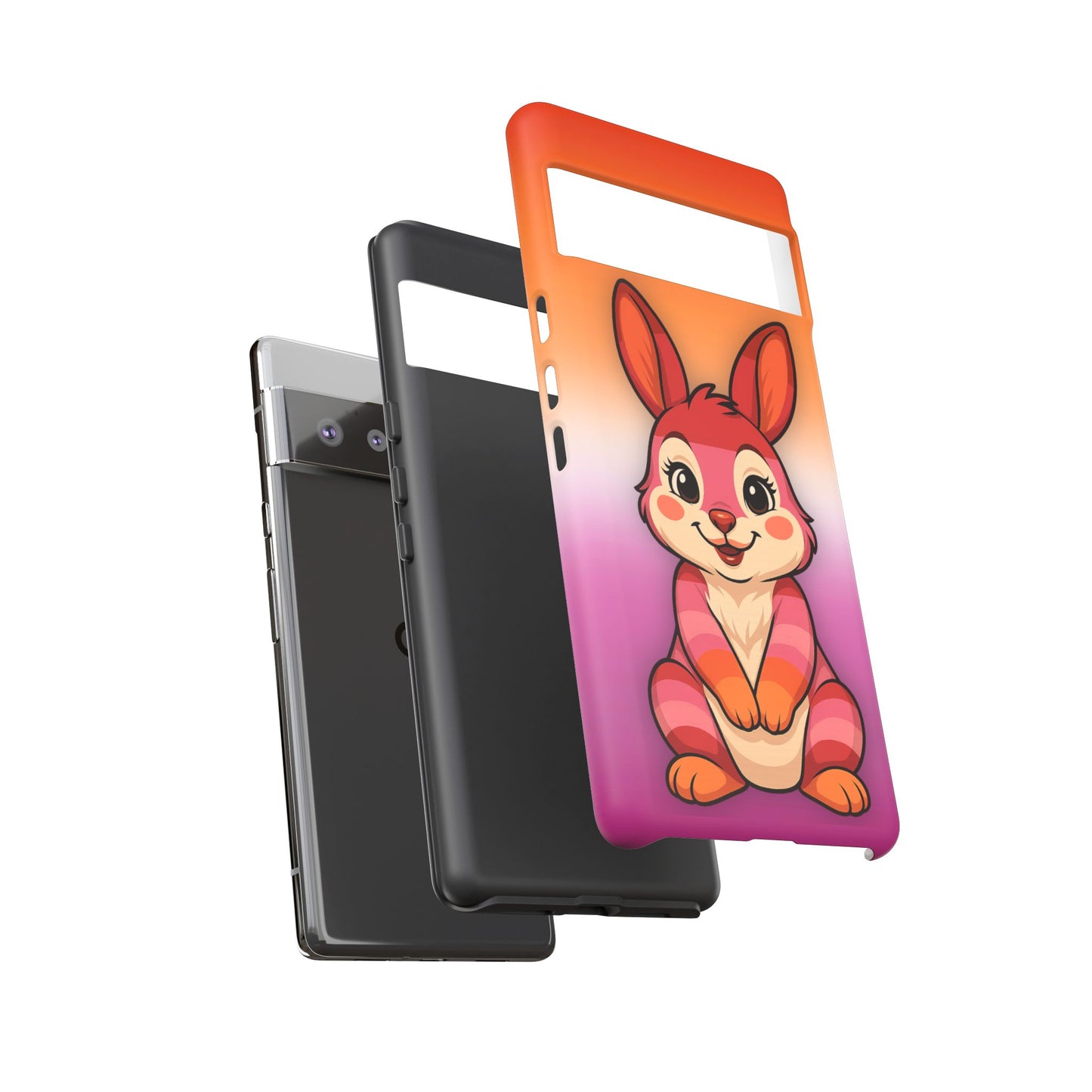 "hare to slay" – lesbian [femme] bunny android tough phone case