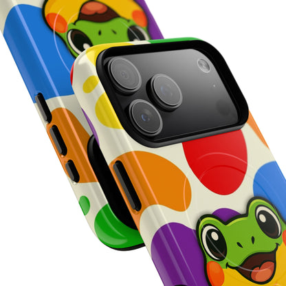 "Rainbow Ribbit" - LGBTQIA+ Pride Frog MagSafe® iPhone Tough Case