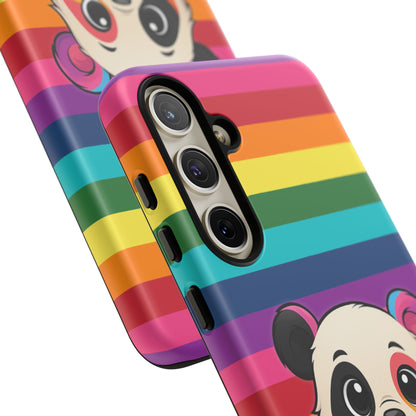"PrideCub" – Progress + Rainbow Pride Panda Android Tough Phone Case