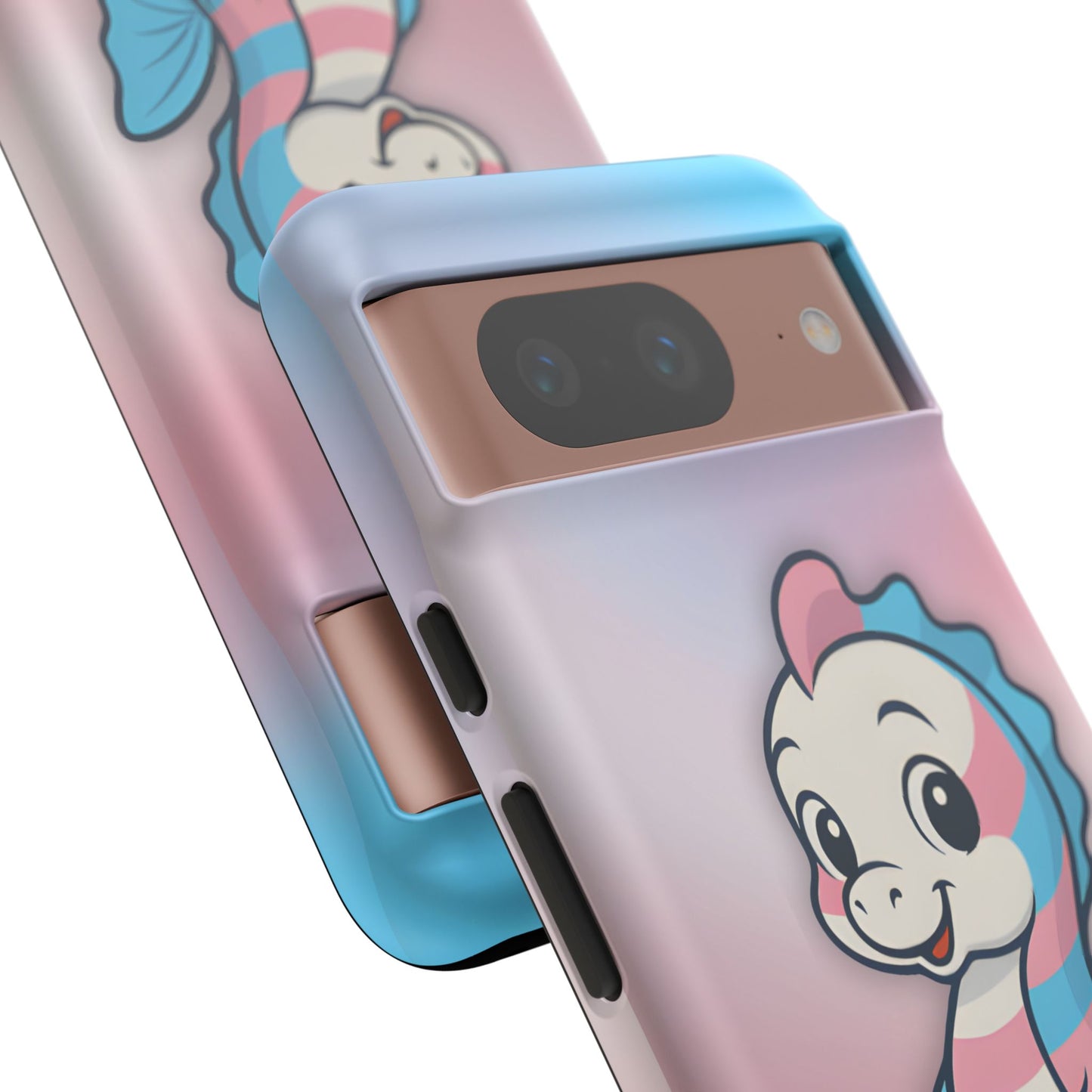 “sea me” – trans pride seahorse android tough phone case