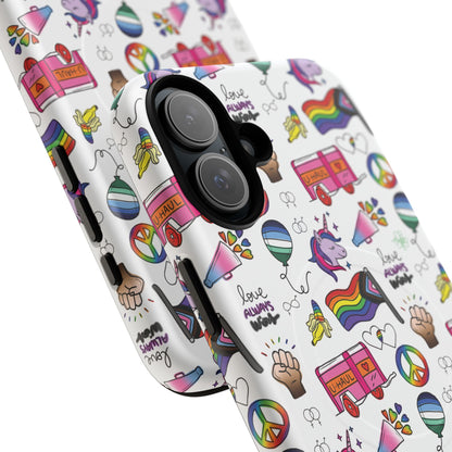 “Identity Mix” LGBTQIA+ Collage MagSafe® Tough iPhone Case