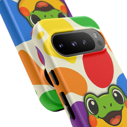 "Rainbow Ribbit" - LGBTQIA+ Pride Frog Android Tough Phone Case
