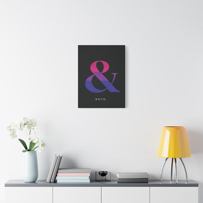 Both. | Bisexual Pride Identity Canvas Wall Art