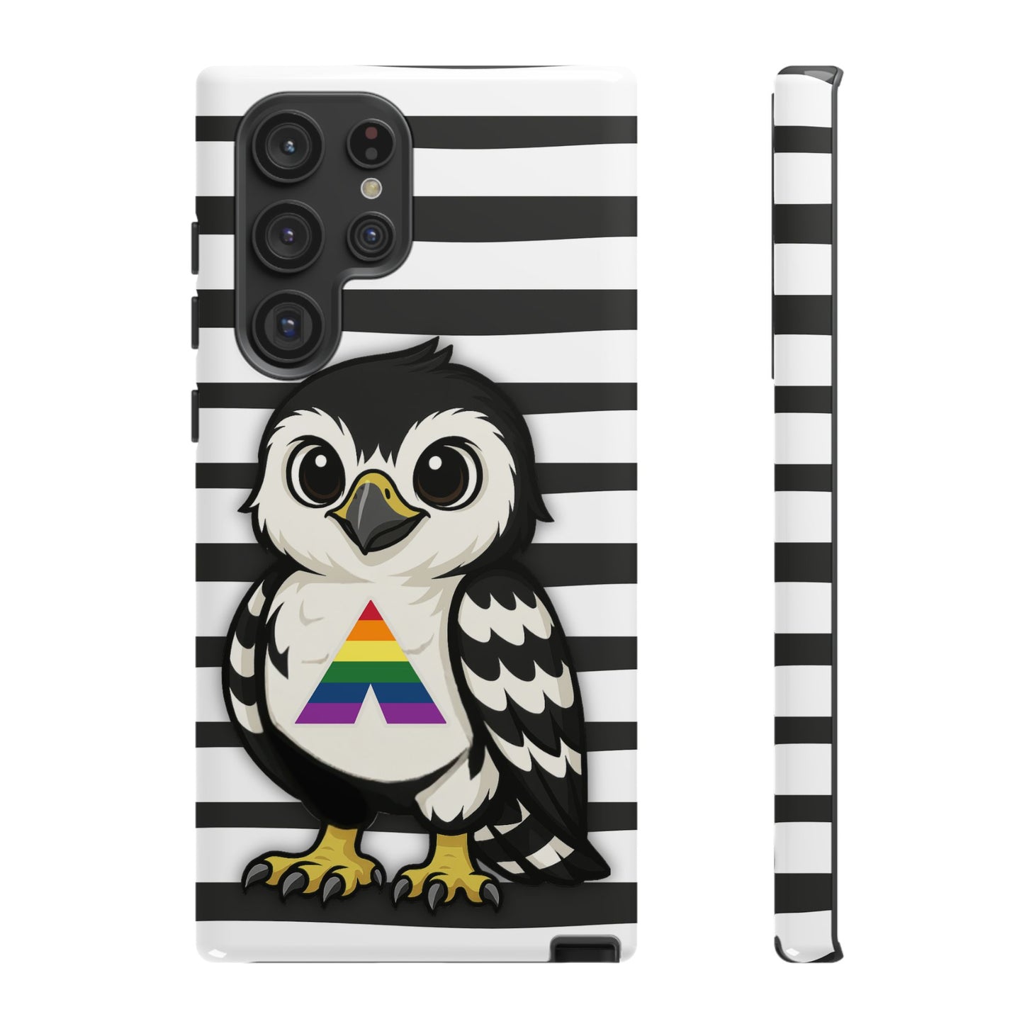 "fly with pride" – lgbtqia+ ally pride hawk android tough phone case
