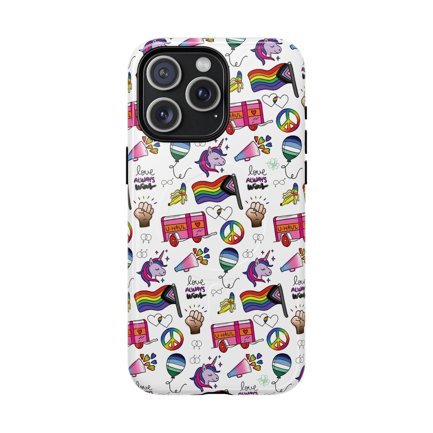 “identity mix” lgbtqia+ collage magsafe® tough iphone case