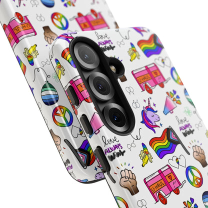 "Identity Mix" LGBTQIA+ Collage Android Tough Phone Case
