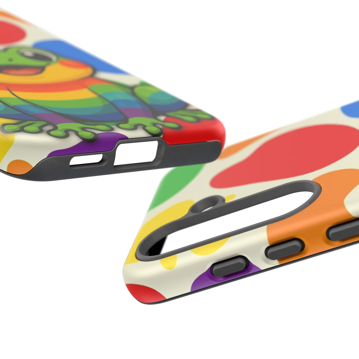 "rainbow ribbit" - lgbtqia+ pride frog android tough phone case