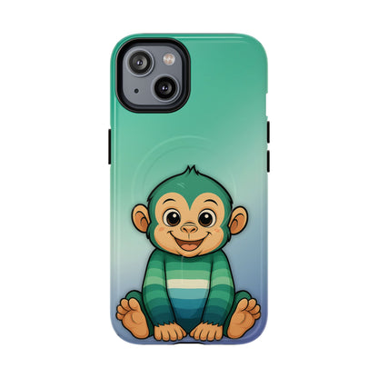 "Monkey Love" – Gay [MLM] Pride Monkey MagSafe® iPhone Tough Case