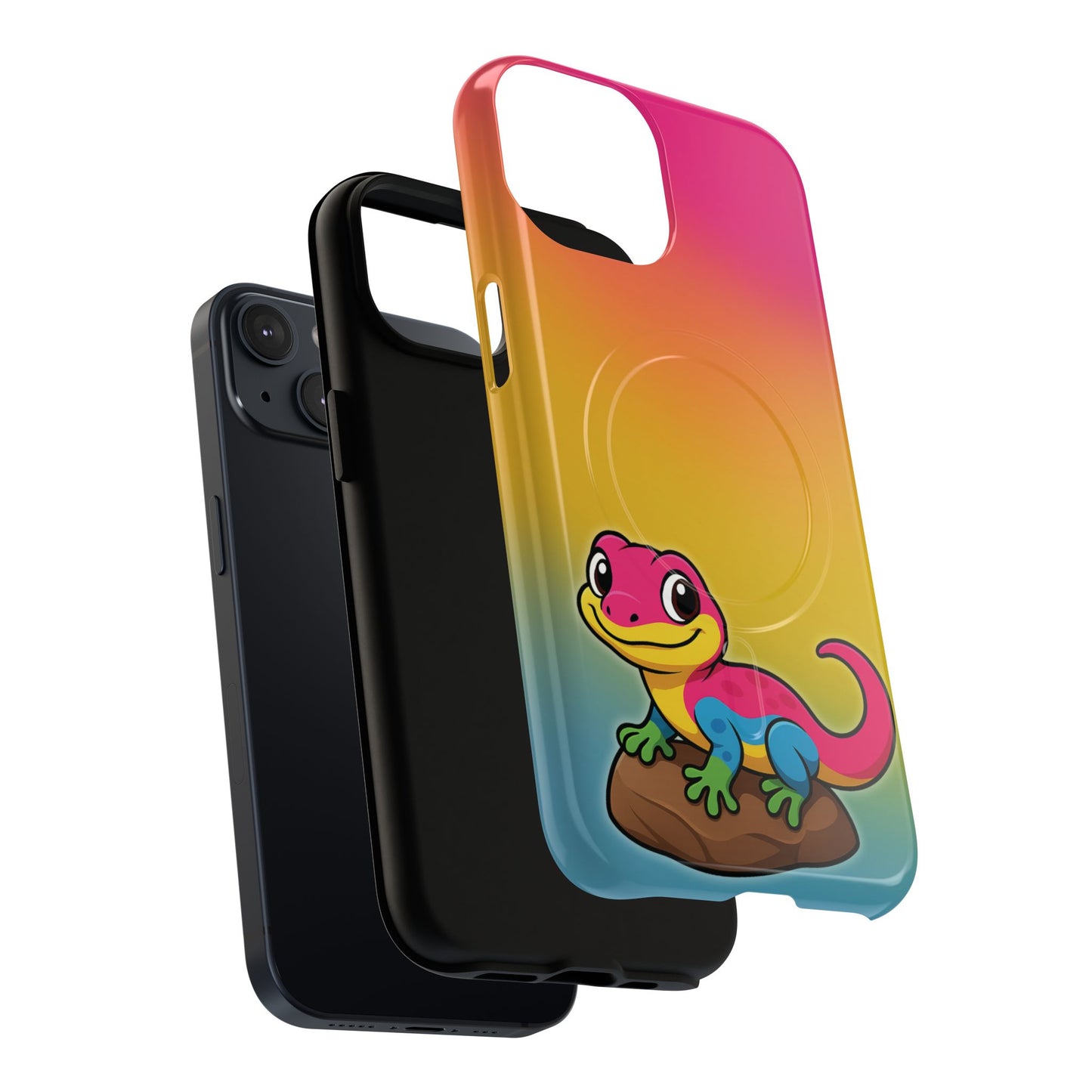 "pan-tastic voyage" – pansexual pride gecko magsafe® iphone tough case