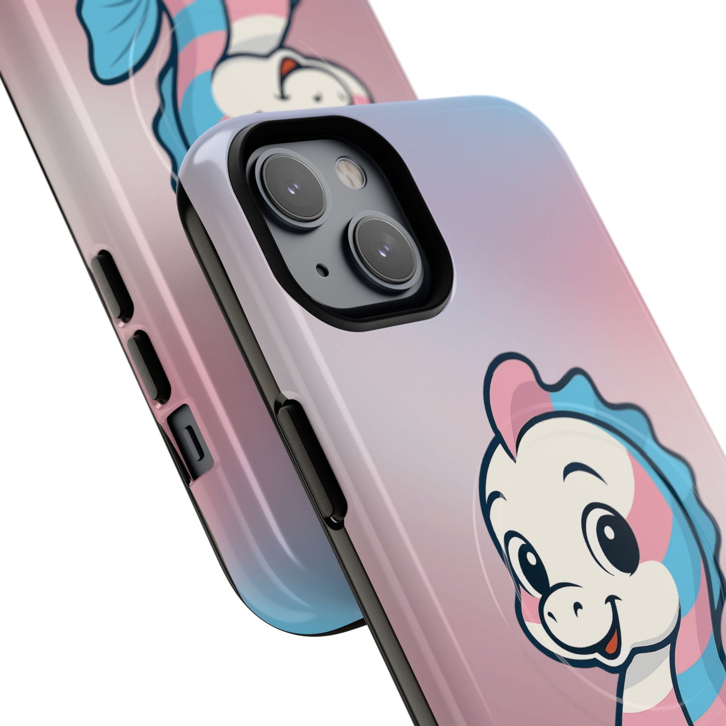 "sea me" – trans pride seahorse magsafe® iphone tough case