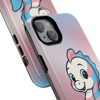 "Sea Me" – Trans Pride Seahorse MagSafe® iPhone Tough Case
