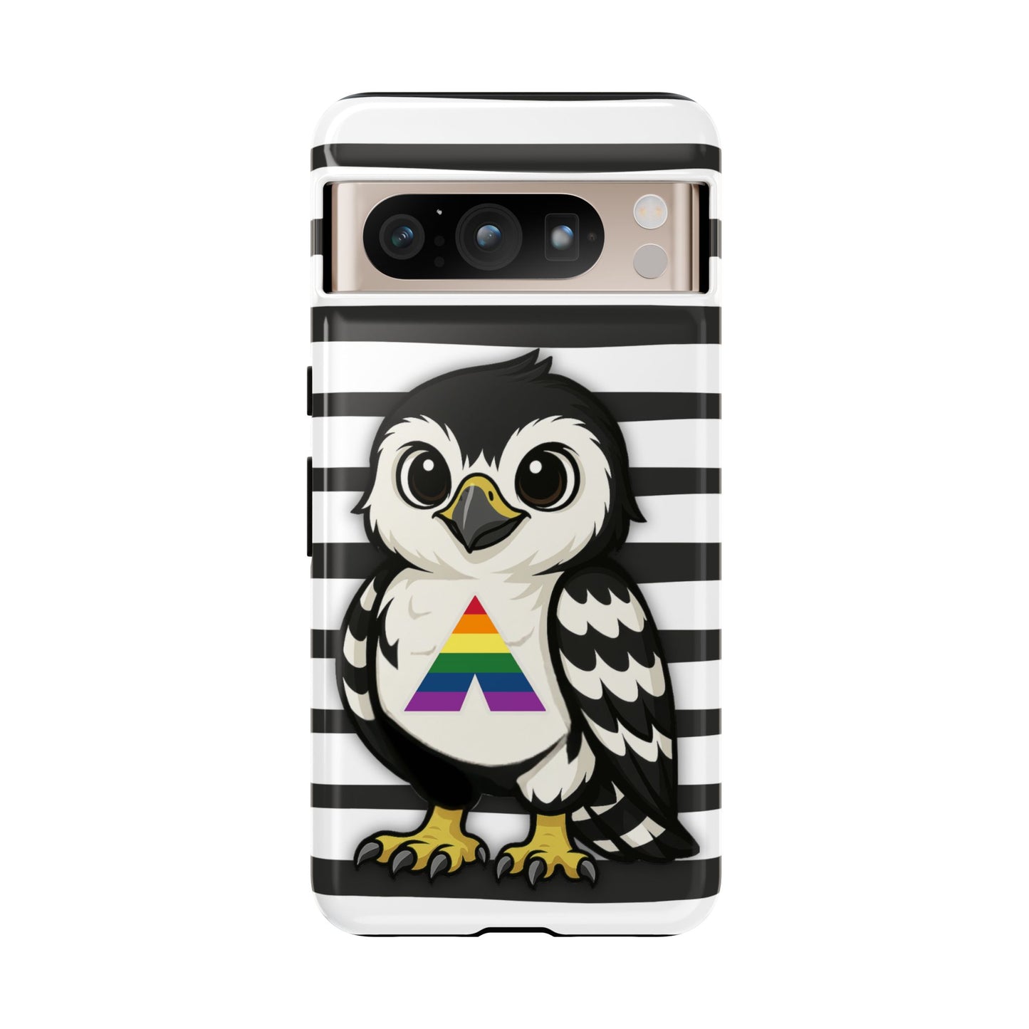 "fly with pride" – lgbtqia+ ally pride hawk android tough phone case