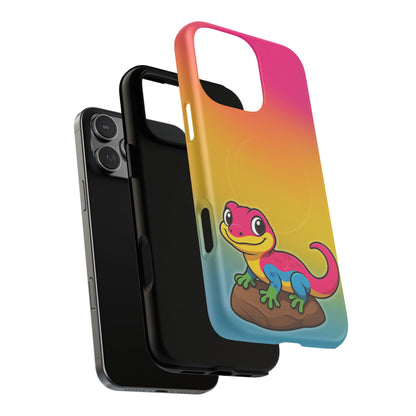 "Pan-tastic Voyage" – Pansexual Pride Gecko MagSafe® iPhone Tough Case