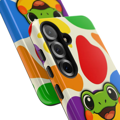 "Rainbow Ribbit" - LGBTQIA+ Pride Frog Android Tough Phone Case