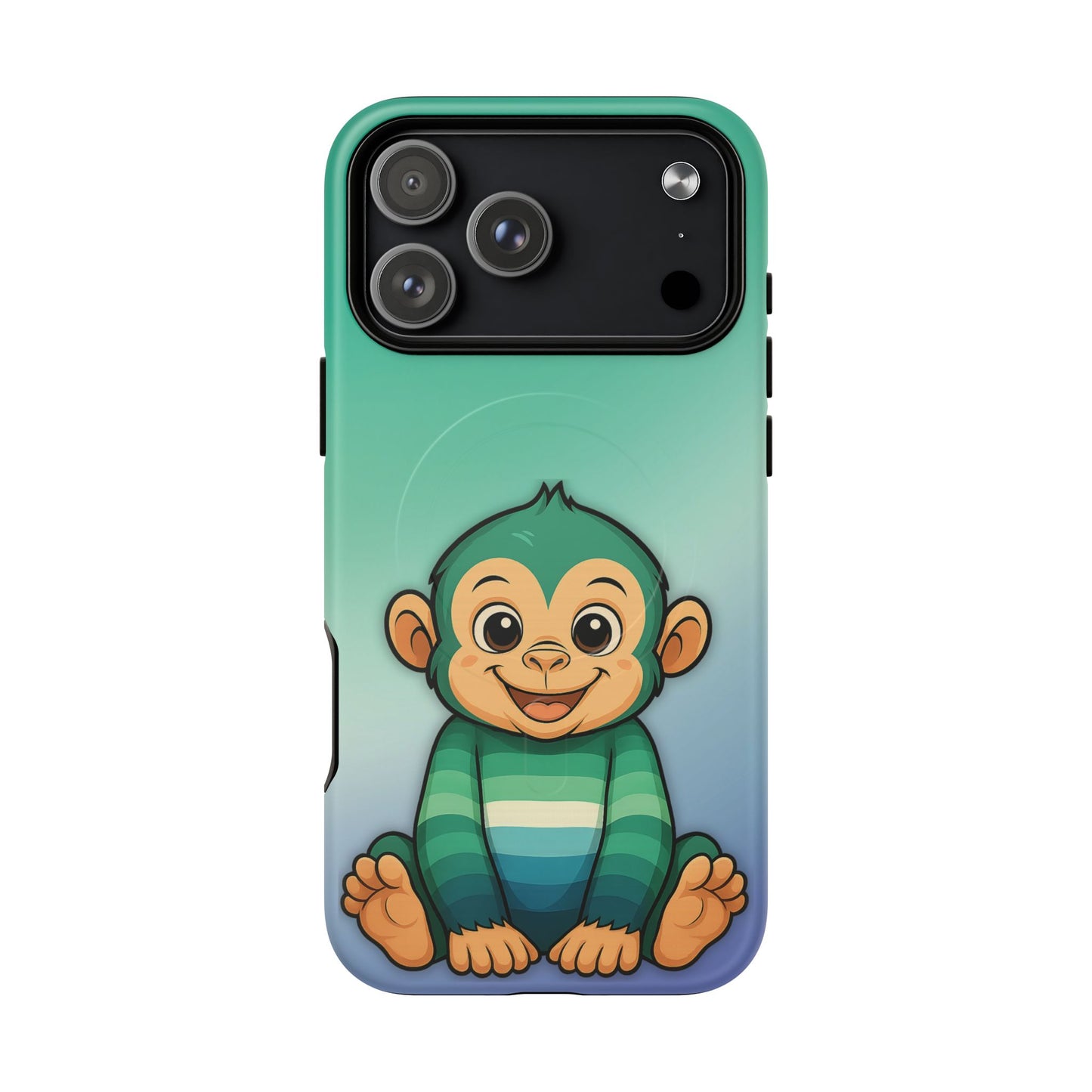 "monkey love" – gay [mlm] pride monkey magsafe® iphone tough case