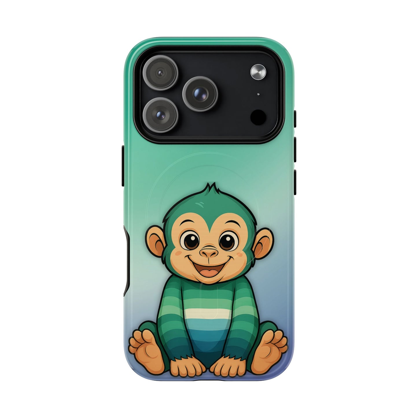 "monkey love" – gay [mlm] pride monkey magsafe® iphone tough case