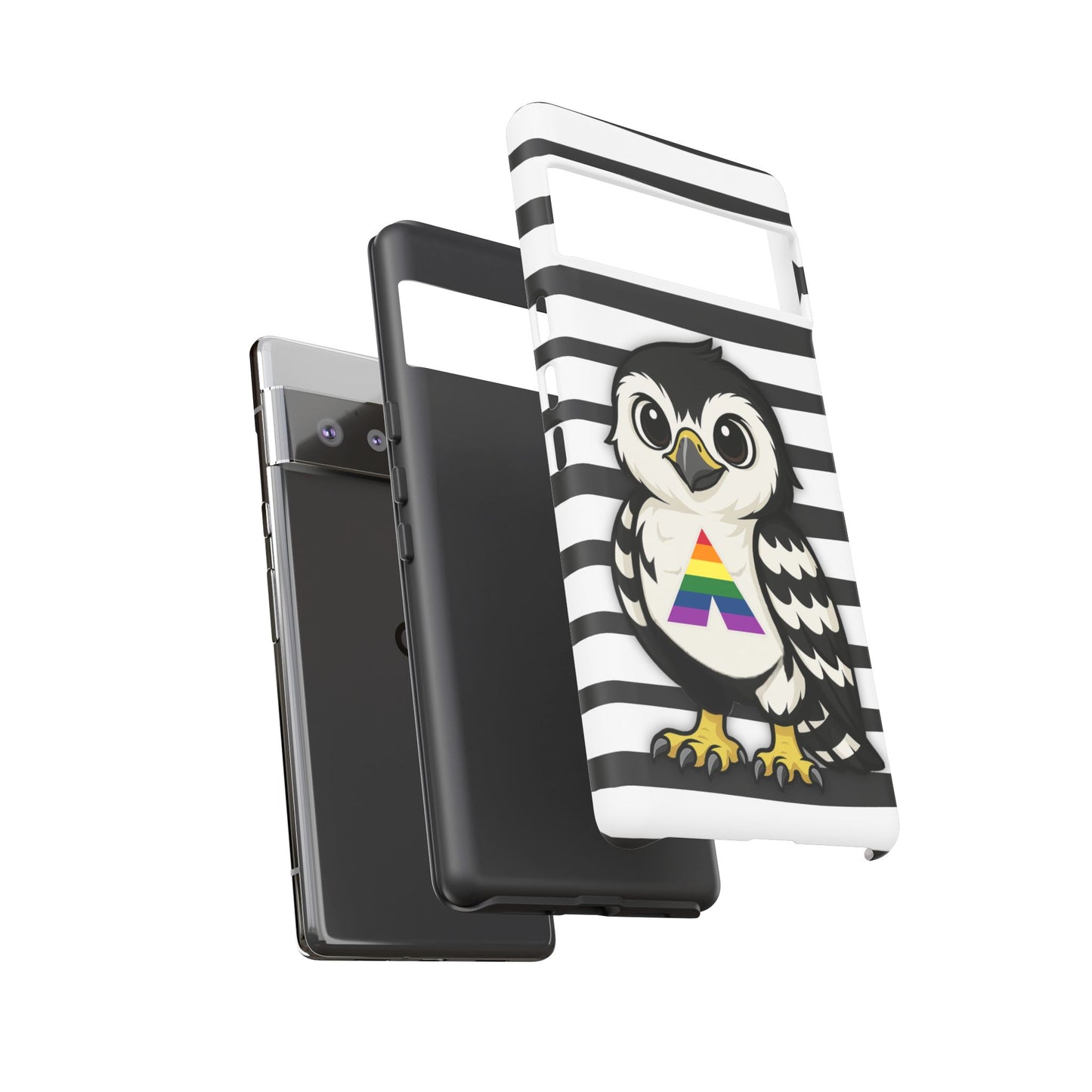 "fly with pride" – lgbtqia+ ally pride hawk android tough phone case