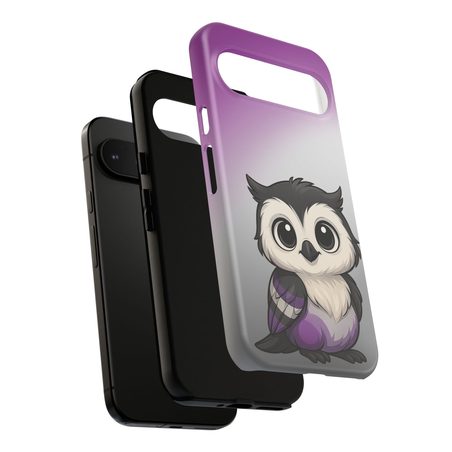 "ace-wise" – asexual pride owl android tough phone case