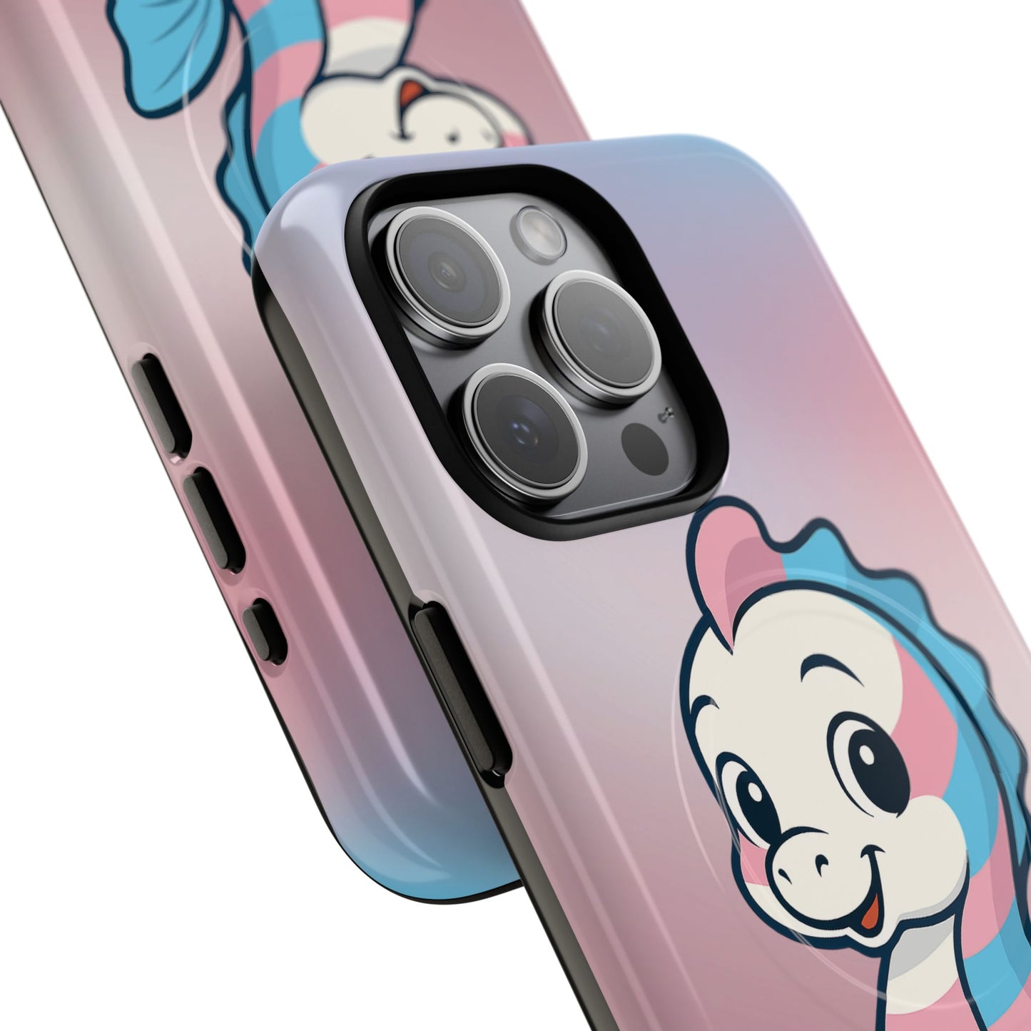"sea me" – trans pride seahorse magsafe® iphone tough case