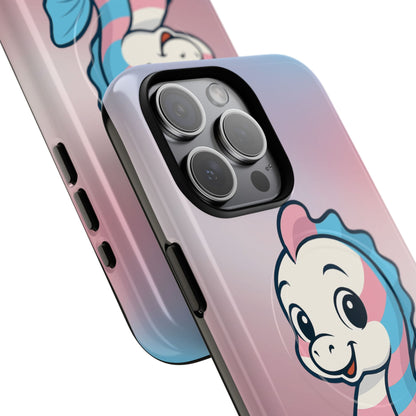 "Sea Me" – Trans Pride Seahorse MagSafe® iPhone Tough Case