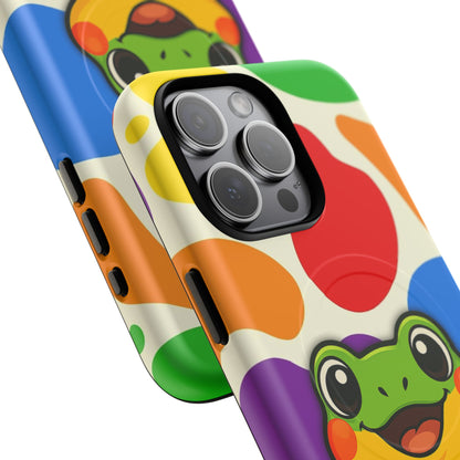 "Rainbow Ribbit" - LGBTQIA+ Pride Frog MagSafe® iPhone Tough Case