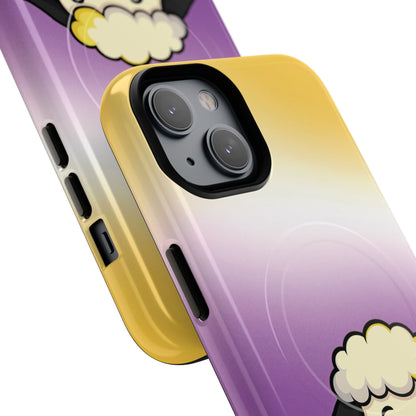 "NonbiBaaary" – Nonbinary Pride Sheep MagSafe® iPhone Tough Case