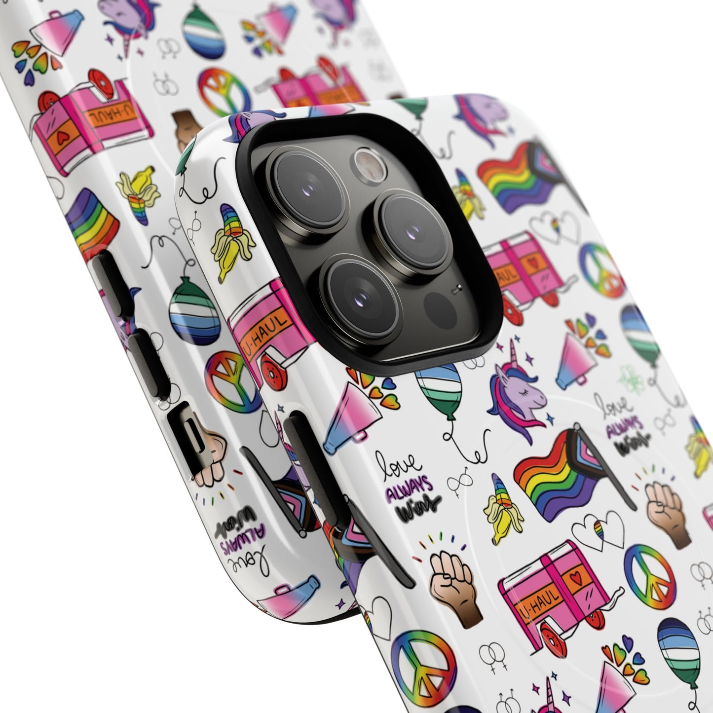 “identity mix” lgbtqia+ collage magsafe® tough iphone case