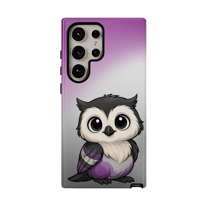 "Ace-Wise" – Asexual Pride Owl Android Tough Phone Case