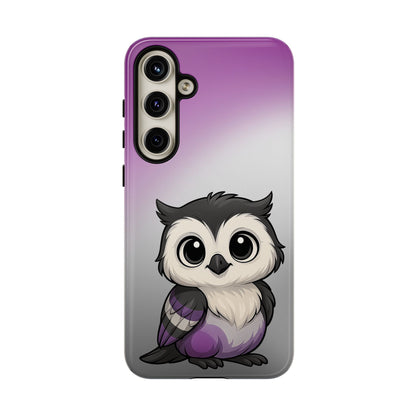 "Ace-Wise" – Asexual Pride Owl Android Tough Phone Case